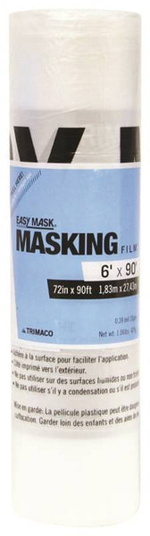 Trimaco EasyMask 67290 Masking Film, 90 ft L, 72 in W