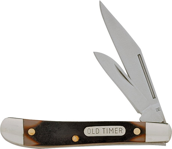 OLD TIMER 72OT Folding Pocket Knife, 2.3 in L Blade, 7Cr17 High Carbon Stainless Steel Blade, 2-Blade