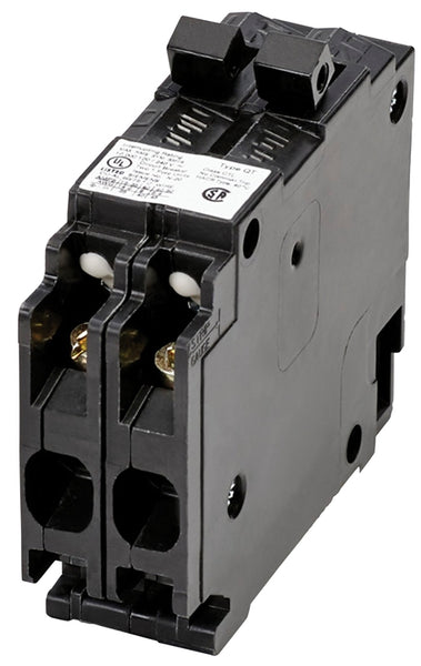 CONNECTICUT ELECTRIC ICBQ1515 Circuit Breaker, Twin, Single Pole,Type QP, 15/15 A, 2 -Pole, 120/240 V, Plug Mounting
