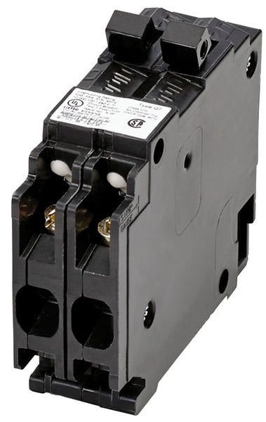 CONNECTICUT ELECTRIC ICBQ2020 Circuit Breaker, Twin, Type QP, 20 A, 2 -Pole, 120/240 V, Plug Mounting
