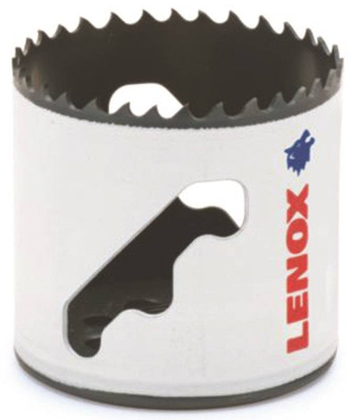 Lenox Speed Slot 2060603 Hole Saw, 2-1/8 in Dia, 1-5/8 in D Cutting, 4/6 TPI, HSS Cutting Edge