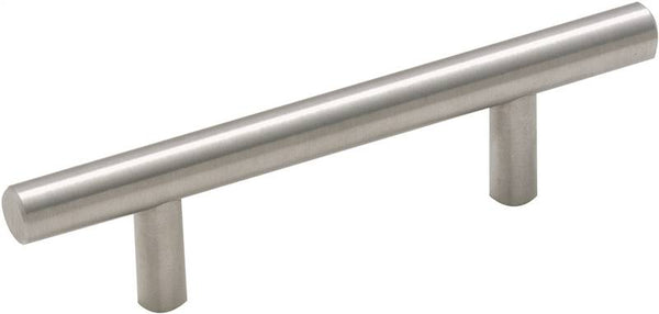 Amerock BP19010SS Cabinet Pull, 5-3/8 in L Handle, 1-17/50 in H Handle, 1-3/8 in Projection, Stainless Steel