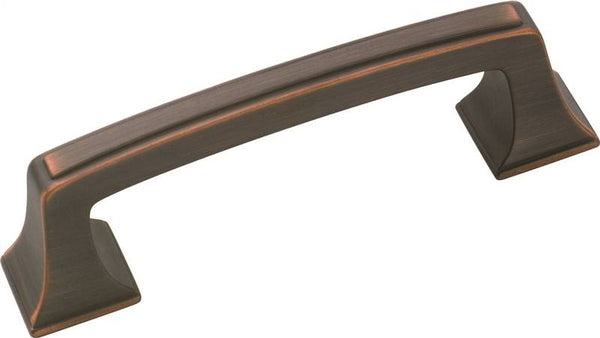 Amerock BP53030ORB Cabinet Pull, 3-3/4 in L Handle, 1-1/8 in H Handle, 1-1/16 in Projection, Zinc, Oil-Rubbed Bronze