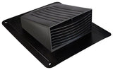 DUNDAS JAFINE RL4PZW Roof Exhaust Cap, 4 in Duct, Co-Polymer, Black