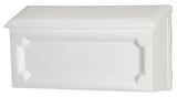 Gibraltar Mailboxes Windsor Series WMH00W04 Mailbox, 288.6 cu-in Capacity, Polypropylene, White, 15-1/2 in W, 4.7 in D