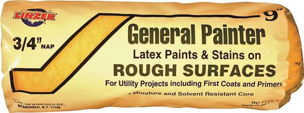 Linzer RC1175 Paint Roller Cover, 3/4 in Thick Nap, 9 in L