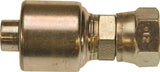 GATES MegaCrimp G25170-0808 Hose Coupling, 3/4-16, Crimp x JIC, Straight Angle, Steel, Zinc