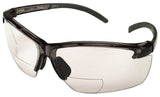 SAFETY WORKS CBKH20 Bi-Focal Safety Glasses, Rimless Frame, Black Frame