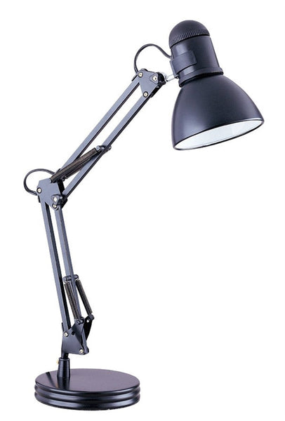 Boston Harbor TL-WK-134E-BK-3L Swing Arm Work Lamp, 120 V, 60 W, 1-Lamp, A19 or CFL Lamp, Black