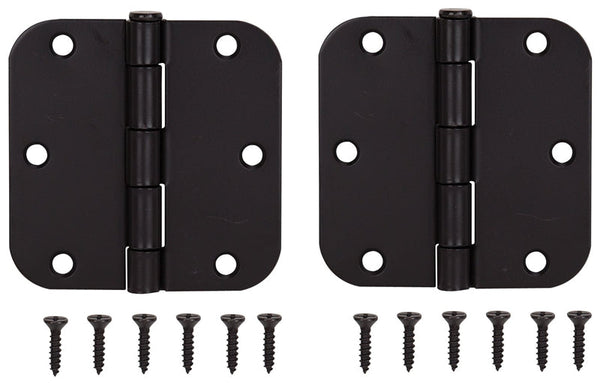 ProSource BH-102ORB-PS Door Hinge, Steel, Oil-Rubbed Bronze, Loose Pin, 180 deg Range of Motion, Screw Mounting