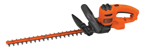 Black+Decker BEHT200 Electric Hedge Trimmer, 3.5 A, 120 V, 5/8 in Cutting Capacity, 18 in Blade, Wrap-Around Handle