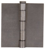 ProSource LR-019-PS Door Hinge, 3 in W Door Leaf, 3 in H Door Leaf, 2.2 mm Thick Door Leaf, Steel, Plain Steel, 100 lb