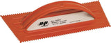QLT 6262 Trowel, 9-1/2 in L, 4-1/4 in W, V Notch, Comfort-Grip Handle