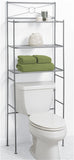 Zenna Home 2623NN Bathroom Spacesaver, 3-Shelf, Steel, Nickel