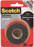 Scotch 414 Mounting Tape, 60 in L, 1 in W, Black