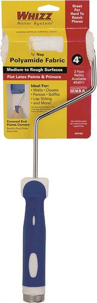 WHIZZ 54164 Mini Roller, 1/2 in Nap, Polyamide Cover, Soft Touch Handle, 4 in L Roller