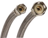 FLUIDMASTER 1FV36 Water Supply Connector, 3/8 x 1/2 in, Compression x FIP, Vinyl