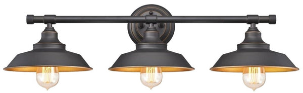 Westinghouse 6344900 Indoor Wall Light Fixture, 3-Lamp, Metal Fixture, Bronze Fixture, Oil-Rubbed Bronze Fixture