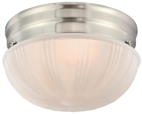 Westinghouse 61072 Flush Mount Ceiling Fixture, LED Lamp, 850 Lumens Lumens, 3000 K Color Temp, Brushed Nickel Fixture