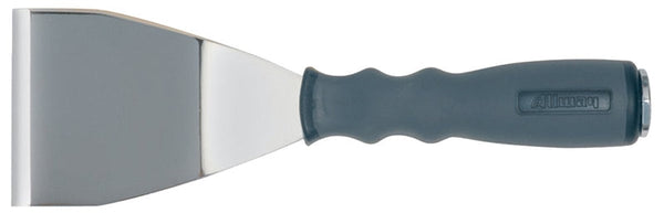 ALLWAY TOOLS BS3 Bent Blade Scraper, 3 in W Blade, Bent Blade, Steel Blade, Nylon Handle, Soft-Grip Handle