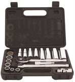 Vulcan TS1020-M Socket Set, Chrome Vanadium Steel, Chrome