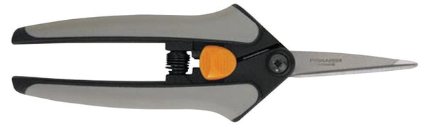 FISKARS 399240-1003 Micro-Tip Pruning, Stainless Steel Blade, Comfort-Grip Handle, 6 in OAL