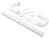 Danco 94007 S-Trap, 1-1/2 in, Slip, Plastic, White