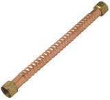 BrassCraft Copper-Flex Series WB00-15N Water Heater Connector, 3/4 in, FIP, Copper, 15 in L