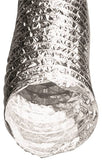 BUILDER'S BEST 110224 Foil Duct, 8 ft L, Class 1 Pressure Class, Aluminum/Polyester