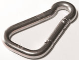 BARON S24502-1/4 Spring Snap, 400 lb Working Load, Stainless Steel