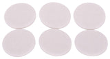 ProSource FE-50225-PS Furniture Pad, Felt Cloth, White, 1-3/8 in Dia, 5/64 in Thick, Round