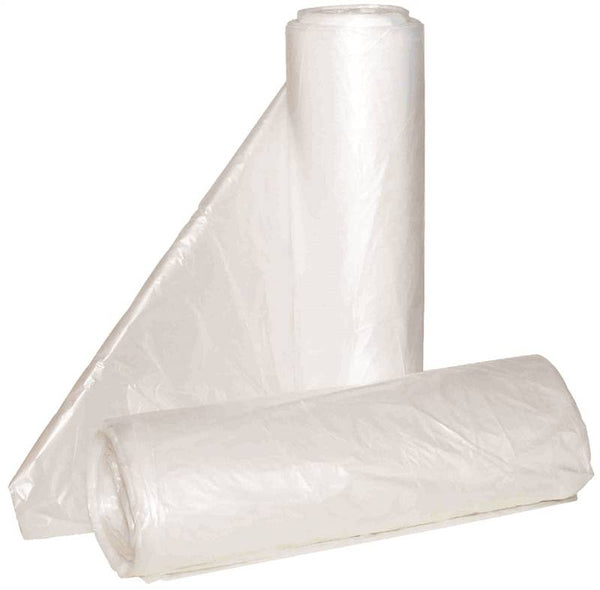 ALUF PLASTICS Hi-Lene HCR-334016C Anti-Microbial Coreless Can Liner, 33 gal Capacity, HDPE, Clear
