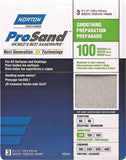 NORTON ProSand 07660768162 Sanding Sheet, 11 in L, 9 in W, Medium, 100 Grit, Aluminum Oxide Abrasive