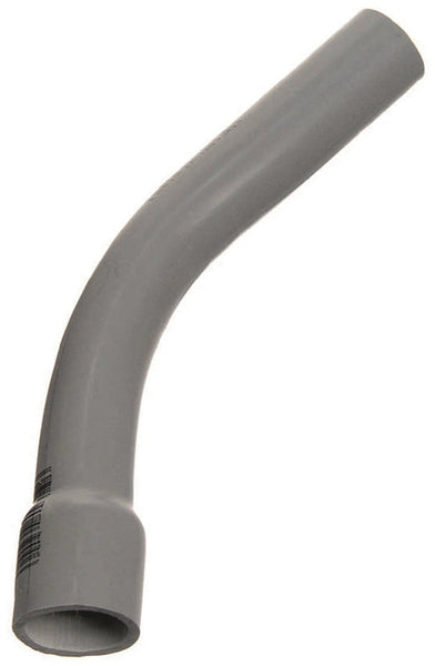 Carlon UA7AFB-CTN Conduit Elbow, 45 deg Angle, PVC, Gray