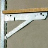 Knape & Vogt BK-0103-11 Shelf Bracket, 11 in L, Steel, Galvanized