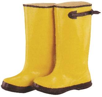 Diamondback RB001-12-C Over Shoe Boots, 12, Yellow, Rubber Upper, Slip on Boots Closure