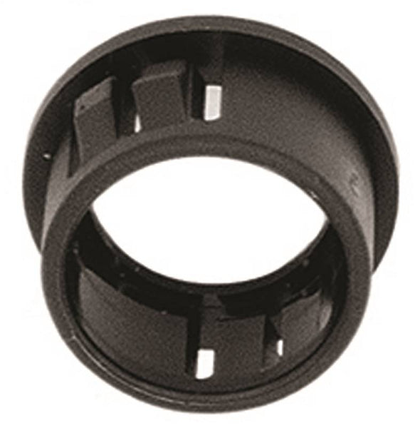 Jandorf 61435 Conduit Bushing, Nylon, Black, 1/2 in Dia Panel Hole, 0.406 in Thick Panel