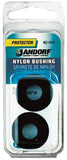 Jandorf 61445 Conduit Bushing, Nylon, Black, 3/8 in Dia Panel Hole, 0.406 in Thick Panel