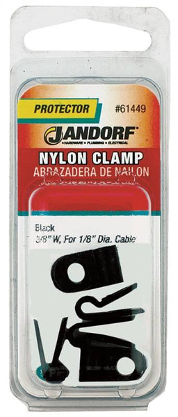 Jandorf 61449 Cable Clamp, Nylon, Black