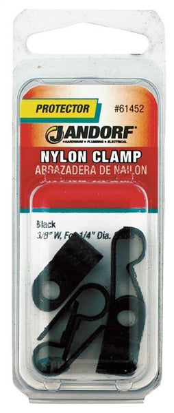 Jandorf 61452 Cable Clamp, Nylon, Black