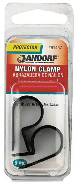 Jandorf 61457 Cable Clamp, Nylon, Black