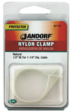 Jandorf 61458 Cable Clamp, Nylon, Natural