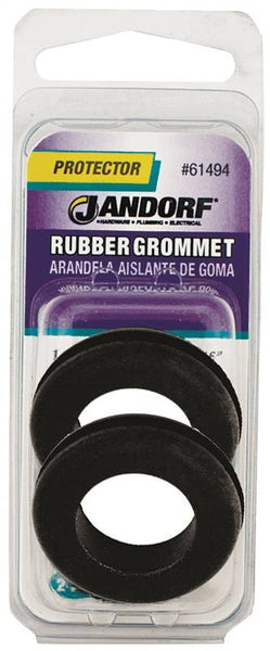 Jandorf 61494 Grommet, Rubber, Black, 5/16 in Thick Panel