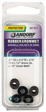 Jandorf 61521 Grommet, Rubber, Black, 3/16 in Thick Panel