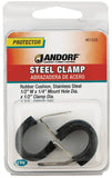 Jandorf 61528 Cushion Clamp, Rubber/Stainless Steel, Black