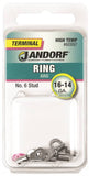 Jandorf 60897 Ring Terminal, 16 to 14 AWG Wire, #6 Stud