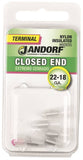 Jandorf 60935 Connector, 22 to 18 AWG Wire, Nylon Insulation, Copper Contact, Clear