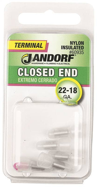 Jandorf 60935 Connector, 22 to 18 AWG Wire, Nylon Insulation, Copper Contact, Clear