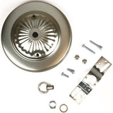 Jandorf 60216 Canopy Kit, Ceiling, Traditional, Brushed Pewter, For: Outlet Box and Hang Ceiling Fixture