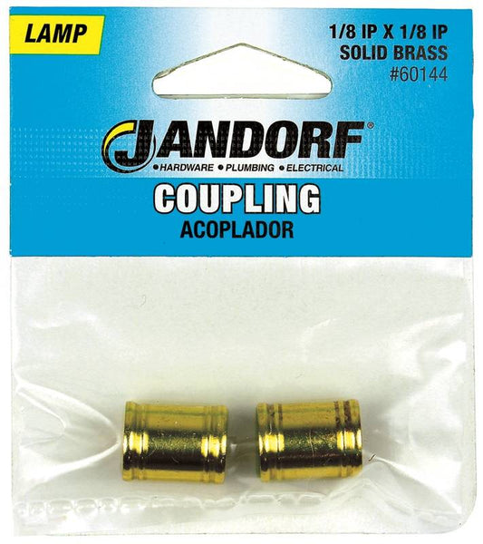 Jandorf 60144 Lamp Coupling, Brass